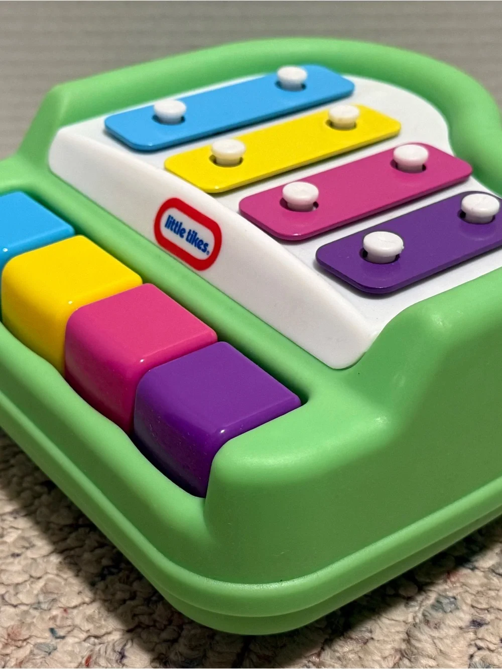 Little Tikes Tap A Tune Piano Xylophone Music Pastel Keys Green Grand Style